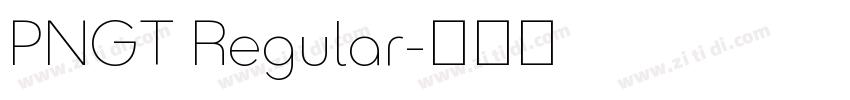 PNGT Regular字体转换